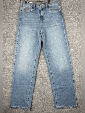 Gloria Vanderbilt Women's Relaxed Straight Leg Jeans Dark BLUE Size 4 29”Inseam
